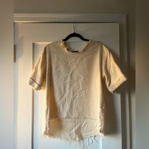 Black crane tunic top